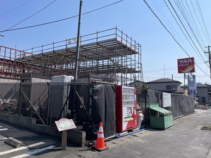 ツルハドラッグ鮫店建築中‼️